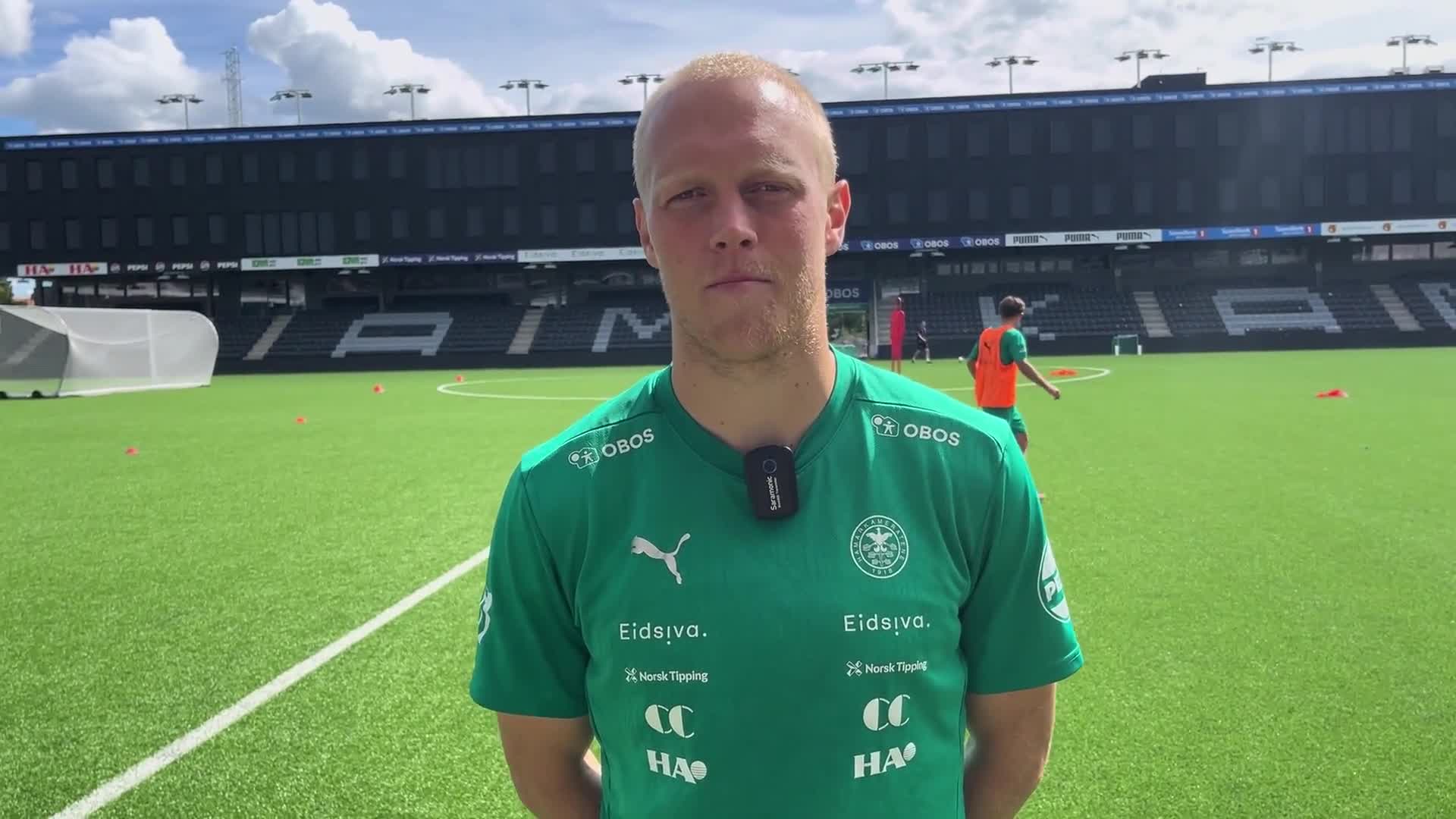 John Olav Norheim før Tromsø-kampen hjemme