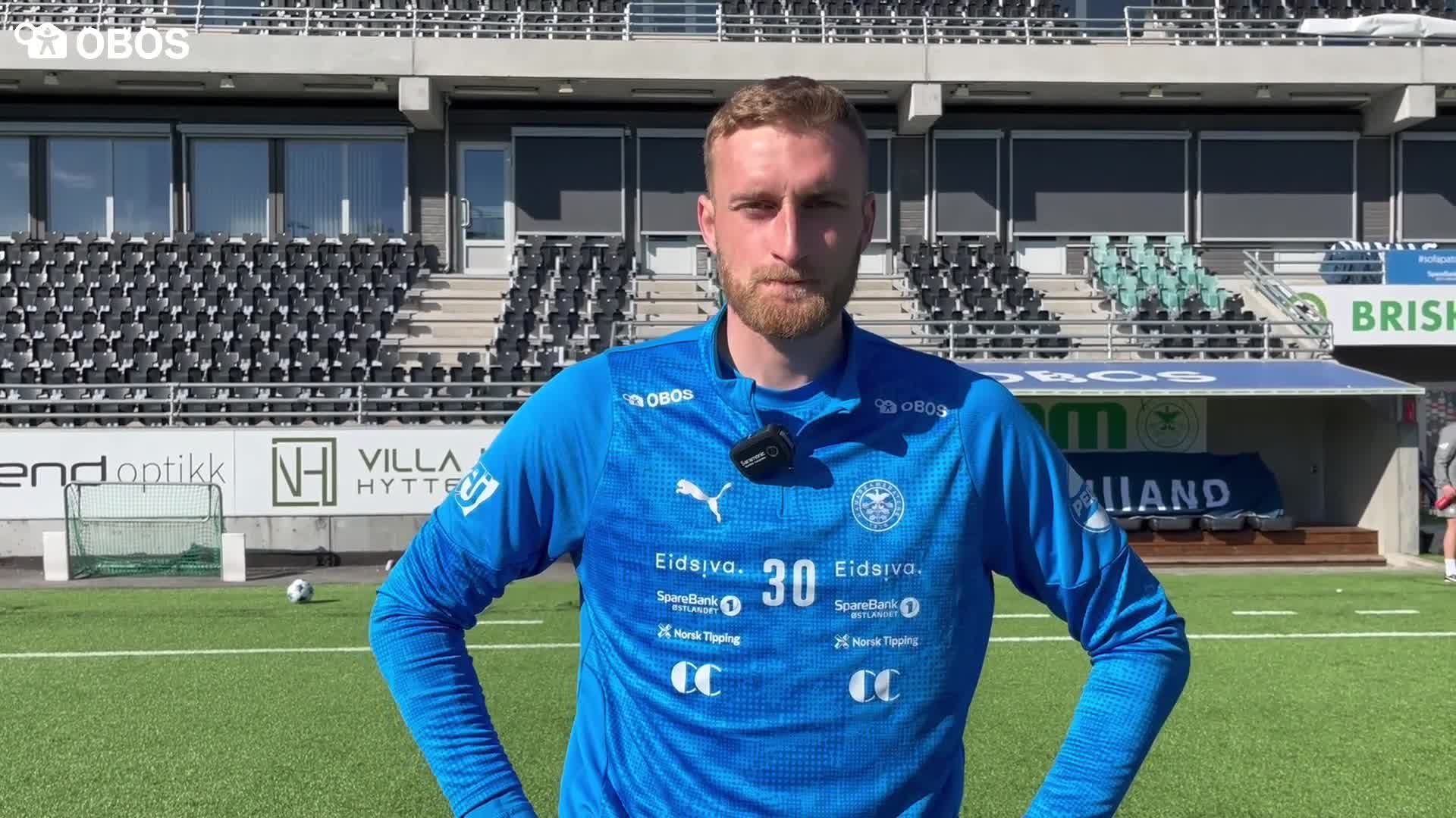 Alexander NIlsson før Glimt-kampen
