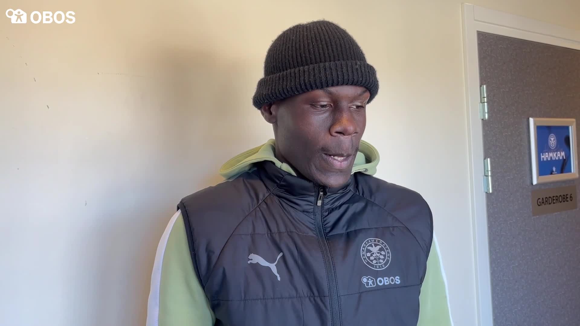 Moses Mawa etter seieren over Lillehammer