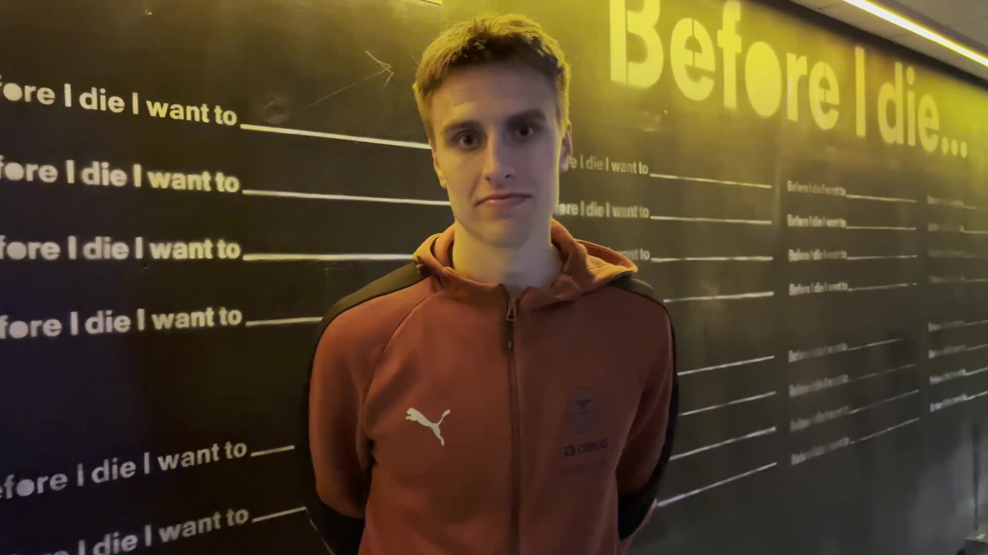 Sander Østraat var glad etter kampen onsdag kveld